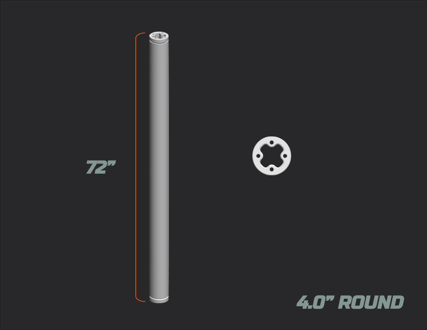 ROUND Z-POLE