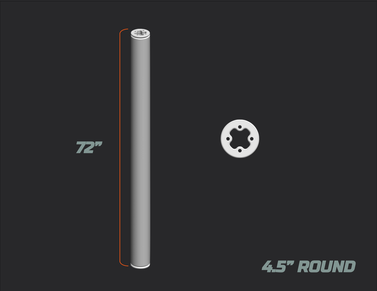 ROUND Z-POLE