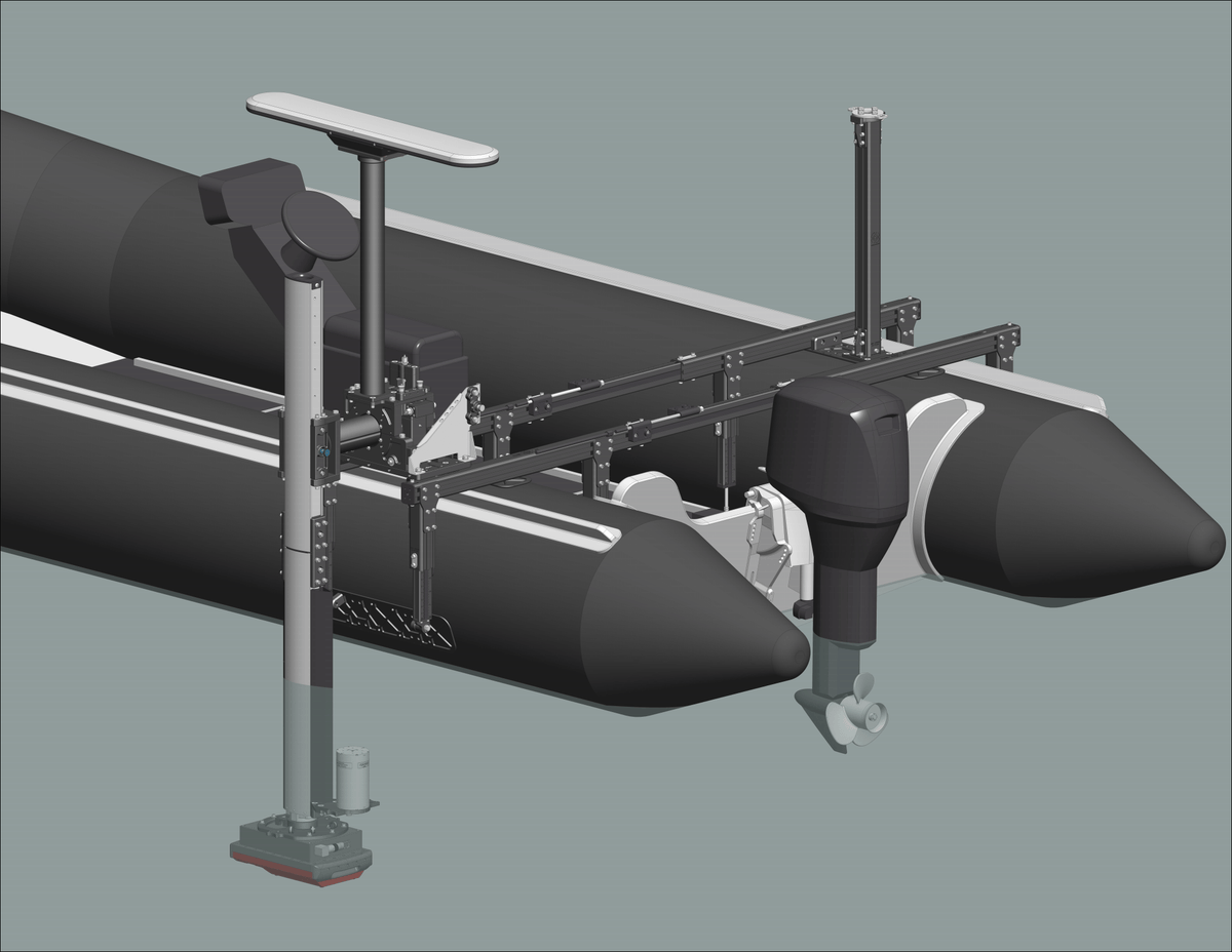 Brass Rhib RHIB KIT - Universal Sonar Mount